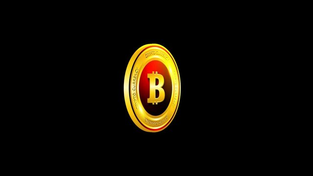 Bitcoin crypto currency halving green screen background