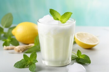 Beat the Heat with this Cool Shot of a Lemon and Coconut Fizz Drink