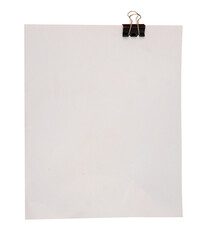 blank sheet of paper with binder