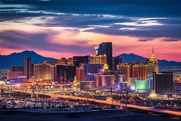 Foto op Plexiglas Cityscape of Las Vegas, Nevada, USA. Generative AI © Taha