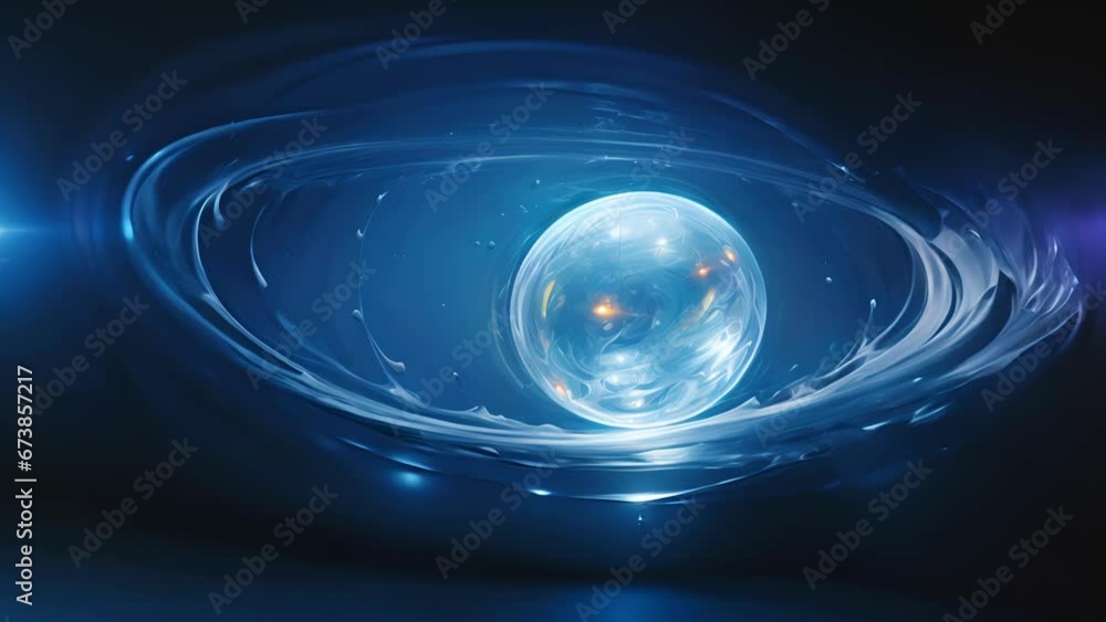 Poster a fragile bubble of cerulean, floating in midair. it seems almost weightless, yet it holds a mysteri