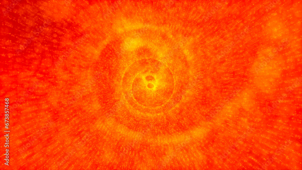 Poster abstract digital background. big data visualization. circular rotations of fantasy circle of colorfu