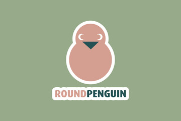 Penguin Sticker vector logo design. Penguin sticker icon vector design. Symbol logo illustration.