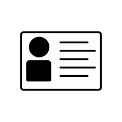 License icon. solid icon