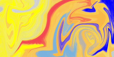 Multicolored background from paints on liquid. Bright pattern on liquid. Marbleized bright effect with fluid painting, background for wallpapers, poster, postcard.