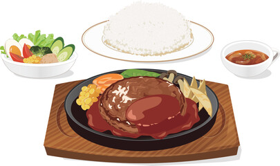 ハンバーグセット