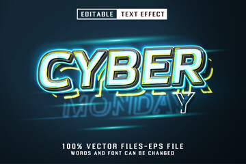 Cyber Monday Editable Text Effect