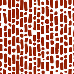 Full seamless vertical grunge shapes texture pattern vector. Red design for textile fabric print and wallpaper. Design for fashion and home design background.