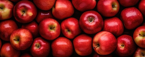 red apples background close up