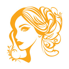 woman with long hair