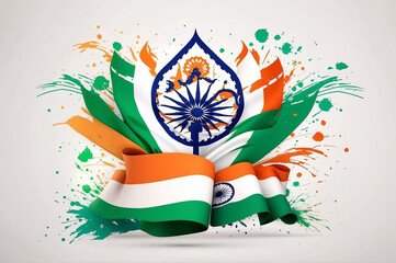 India Republic Day Social Media Post  with Text Space