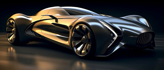 A future electric sports sedan car