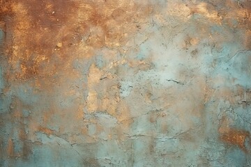 Old grunge copper bronze rusty texture background illustration. AI generative. - obrazy, fototapety, plakaty