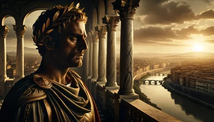 Fototapeten Julius Caesar: The Roman Conqueror and Politician Who Shaped the Republic's Destiny  © Superhero Woozie