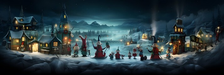 Christmas wide screen background wallpaper illustration design, new years