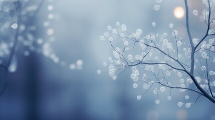 Abstract Winter Bokeh Background for Festive Holiday Designs - Snow, Light, Sparkle | Creative Seasonal Decor