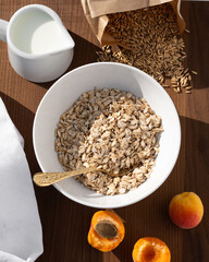 oats in a bowl 