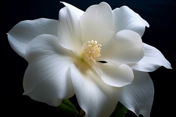Description: A beautiful white flower with delicate petals and a sweet fragrance. Generative AI