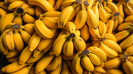 A bunch of bananas in a pile - fruit background wallpaper