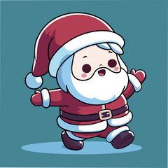 santa claus kawaii cartoon