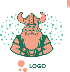 Viking logo for advertising and business, men's logo