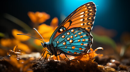 Fototapeta na wymiar Butterfly close up