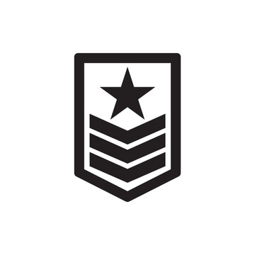 black military rank badge icon clip art preview