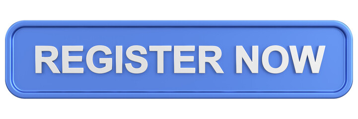 Register now button. 3D illustration.
