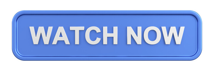 Watch now button. 3D illustration.