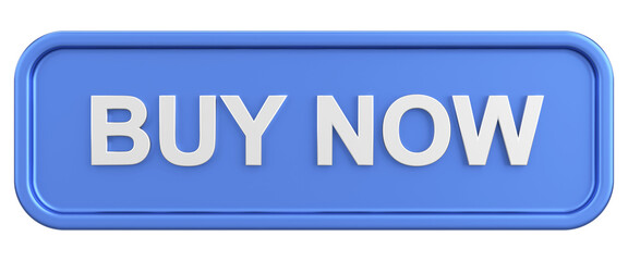 Buy now button. 3D illustration.