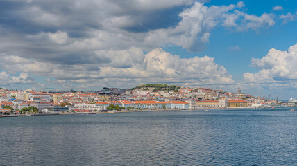 Naklejka na ściany i meble View on Lisbon from River Tagus