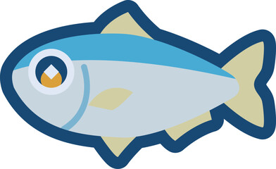 かわいいニシンのイラスト