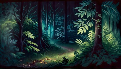 Mroczny ciemny las