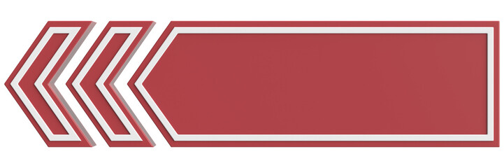 Previous button. Back button. 3D illustration.