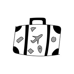 Black Monochrome Activity Illustration