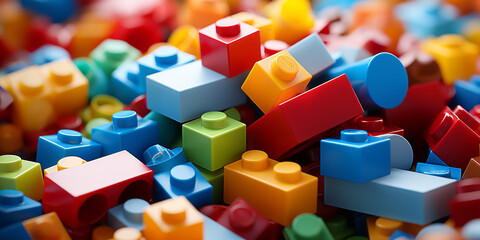 Lego. Mattoncini. Ai generated.