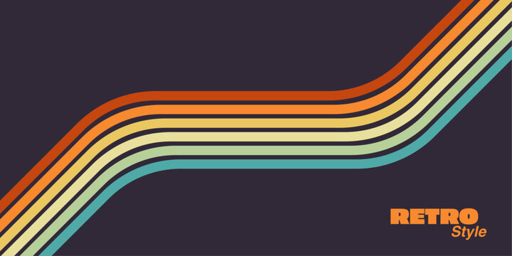 retro stripe line background