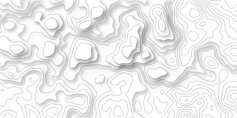 Seamless pattern wave lines Topographic map. Geographic mountain relief. Abstract lines background. Contour maps. Vector illustration, Topo contour map on white background, Topographic contour lines.