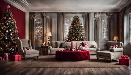 Christmas decoration with christmas tree