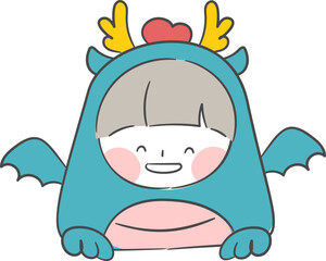 용 의상을 입은 캐릭터