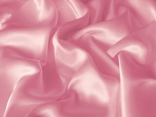 Draped pink silk background