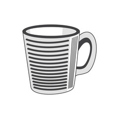 Retro Mug Vector Stock Illustration, Vintage Mug