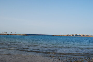 Amazing red sea with aquamarine color. No filters. 