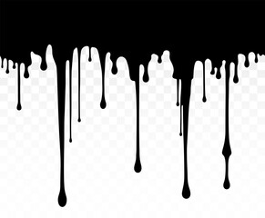 Paint dripping. Dripping liquid. Paint flows. Current paint, stains. Current drops. Current inks. Drip texture. Flowing liquid. Stencil drops. Paint splatter. Molten chocolate. Seamless pattern