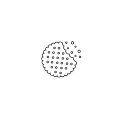 Biscuit line icon. Food vector icon