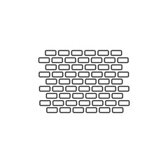 Brick icon flat style vector illustration
