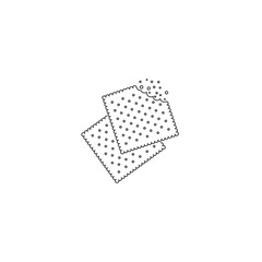 Vector biscuit icon. Food icon