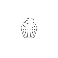 Happy Birthday and Cake Icon. Vector