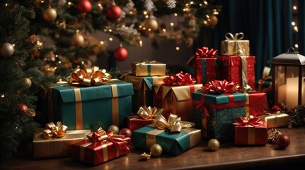 New Year gifts, Christmas decorations