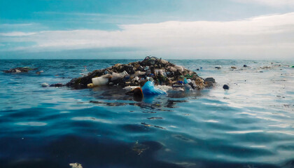 Fototapeta na wymiar An Ocean Full of Trash